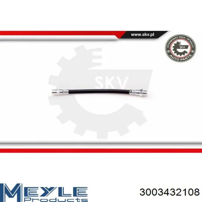 Шланг гальмівний задній Meyle 3003432108 ціна, від 4.86 USD