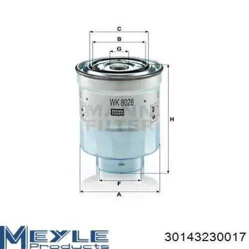 FE0380 Bremsi Фільтр палива