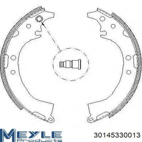 Колодки гальмові задні, барабанні R785 Jurid/Bendix