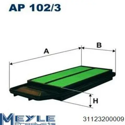 Фільтр салону 31123200009 Meyle