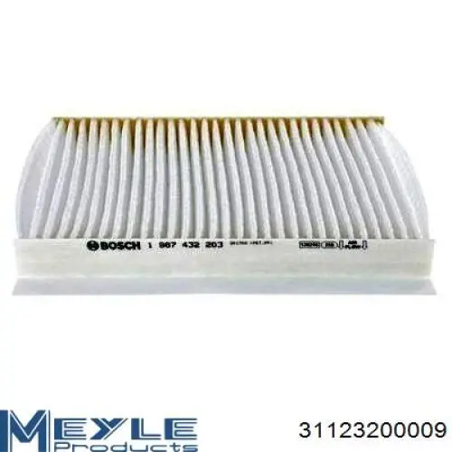Купити 31123200009 Meyle Фільтр салону вугільний