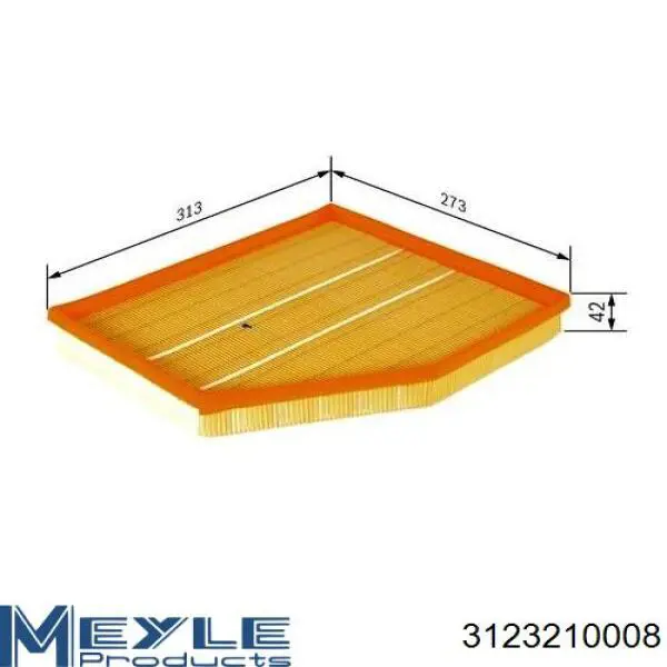 3123210008 Meyle Повітряний фільтр двигуна