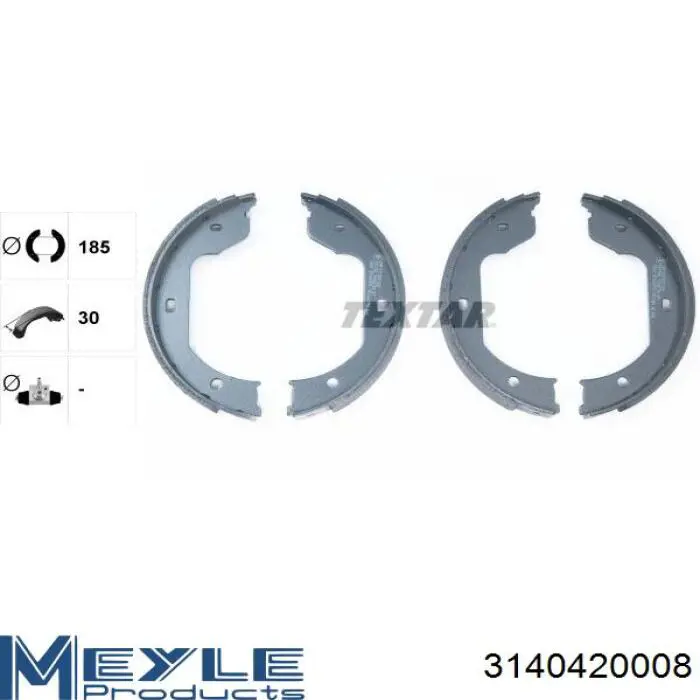 Колодки ручника 986487625 Bosch