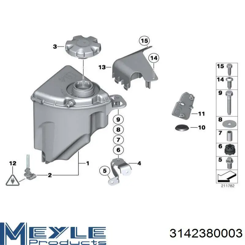 Кришка/пробка розширювального бачка 3142380003 Meyle