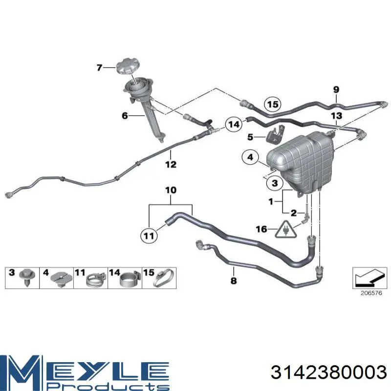 Кришка / пробка розширювального бачка Stellox 7550962SX ціна, від 6.68 USD