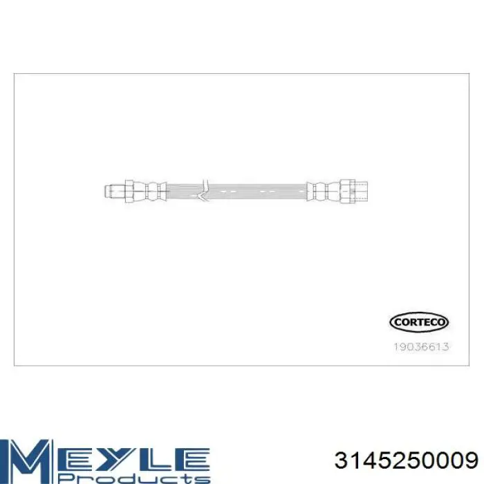 Шланг гальмівний передній Brembo T06026 ціна, від 16.83 USD