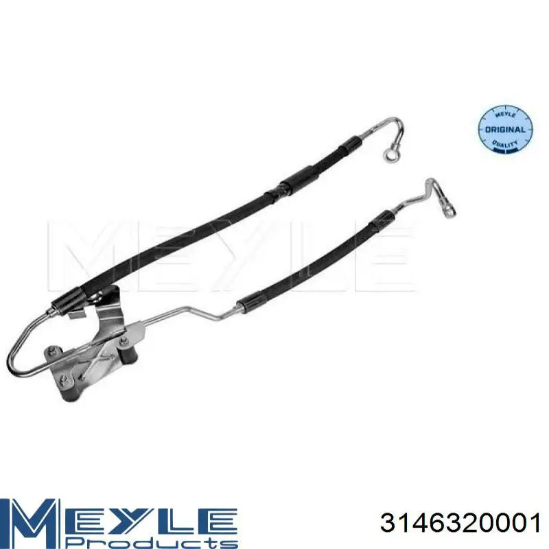Купити 3146320001 Meyle Шланг ГПК, високого тиску рейки керма