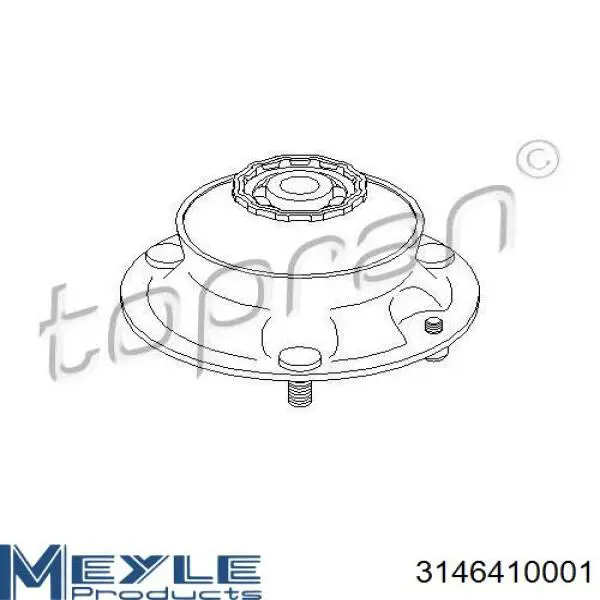 Опора амортизатора переднього D600083 Denckermann