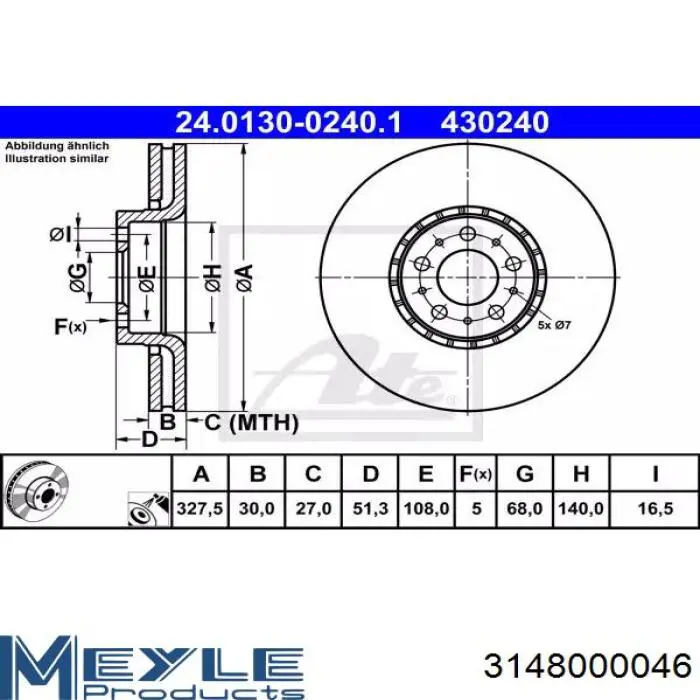Передній датчик ABS BMW 0265007619