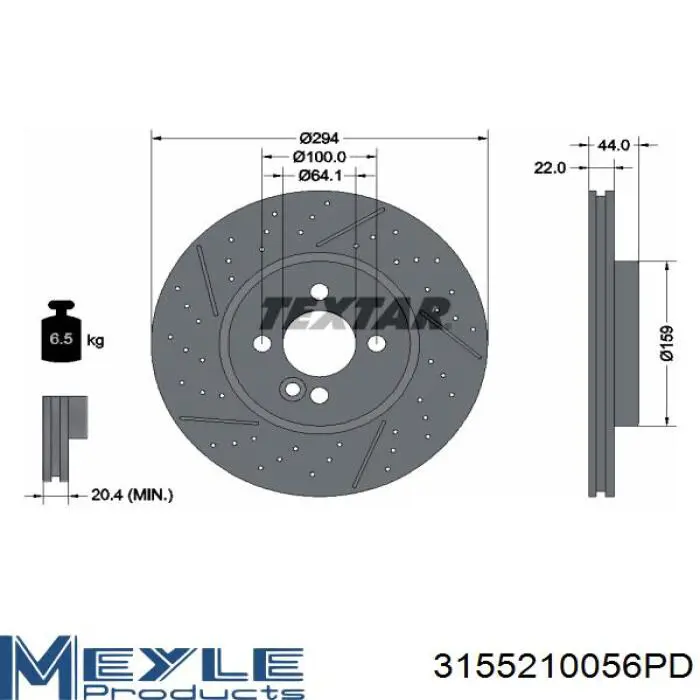 Диск переднього гальма Febi 43954 ціна, від 43.63 USD