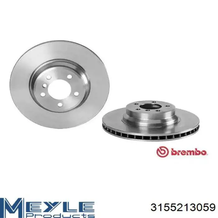 Диск переднього гальма Meyle 3155213059 ціна, від 59.68 USD
