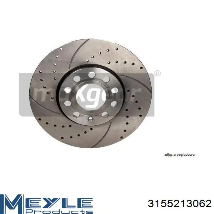 3155213062 Meyle диск гальмівний передній