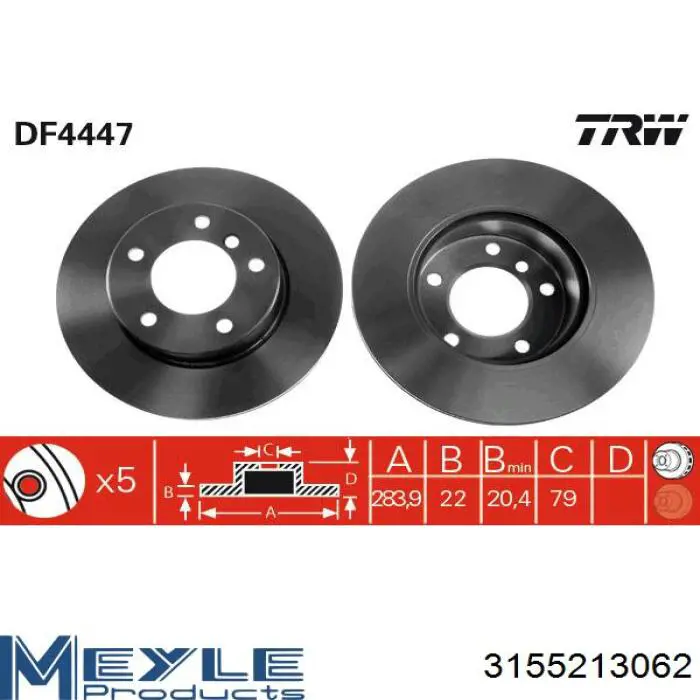 Диск гальмівний передній Fremax BD4629