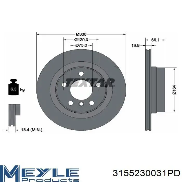 Задні дискові гальма Rotinger RT20214GL ціна, від 49.42 USD