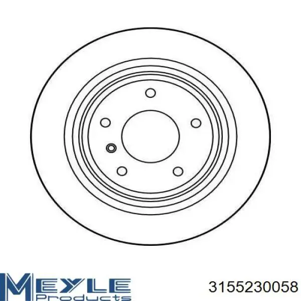 Гальмівні диски 3155230058 Meyle
