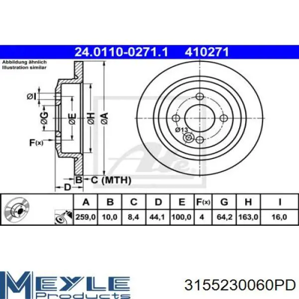 Гальмівні диски 8916311 Brembo