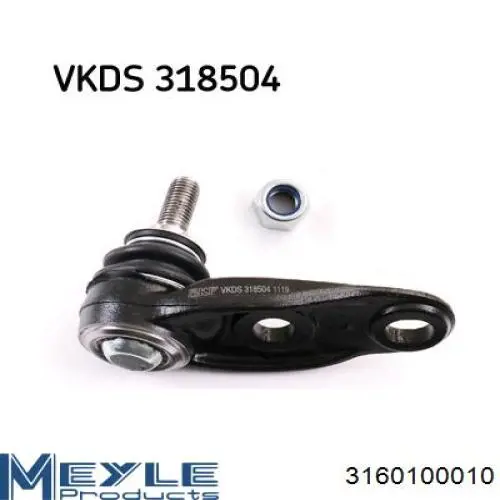 Кульова опора, нижня, ліва BMW 31126772303 ціна, від 21.54 USD