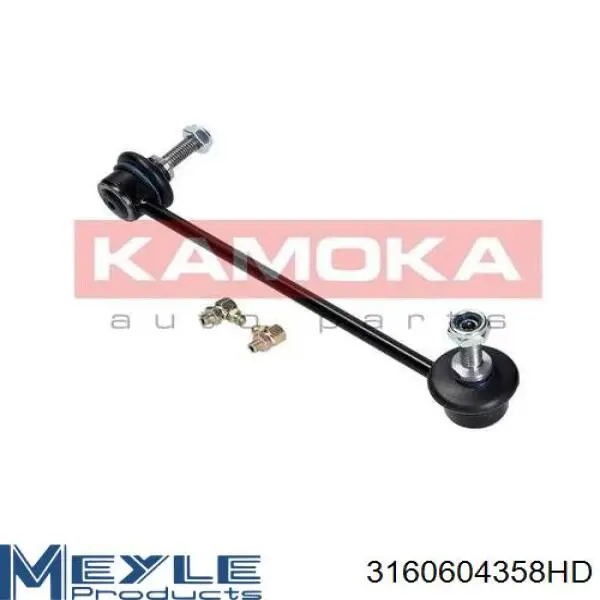 Стійка стабілізатора, переднього, права Meyle 3160604358HD ціна, від 18.51 USD