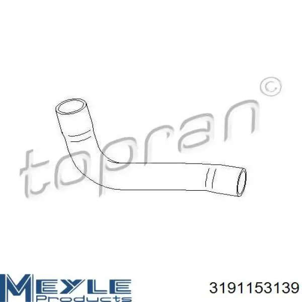 Шланг/патрубок радіатора охолодження, верхній BMW 11531720678