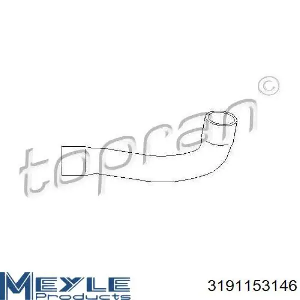11531720720 BMW Шланг/патрубок радіатора охолодження, верхній