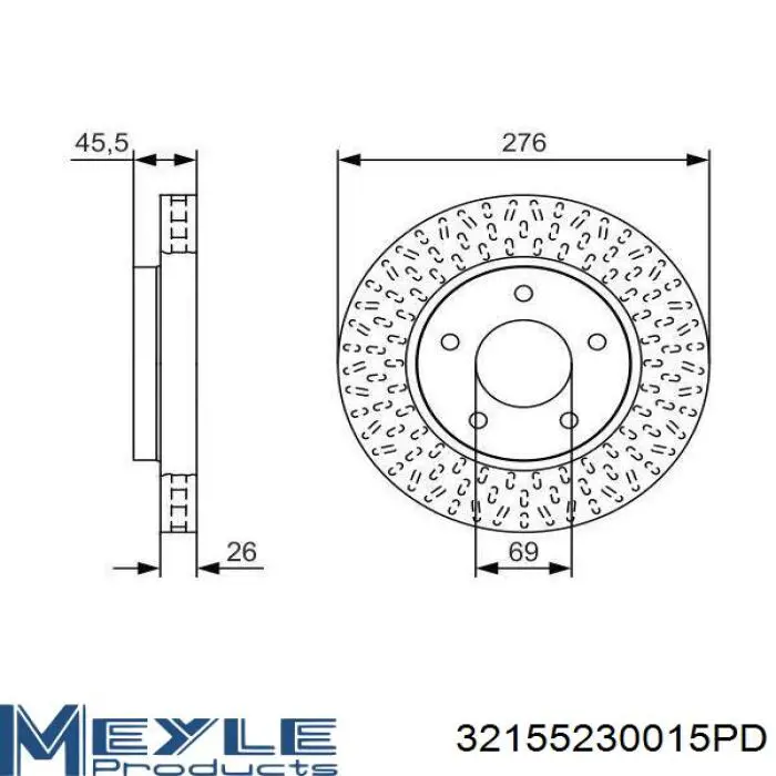 Купити AR8369 Power Stop Ротор гальмівний