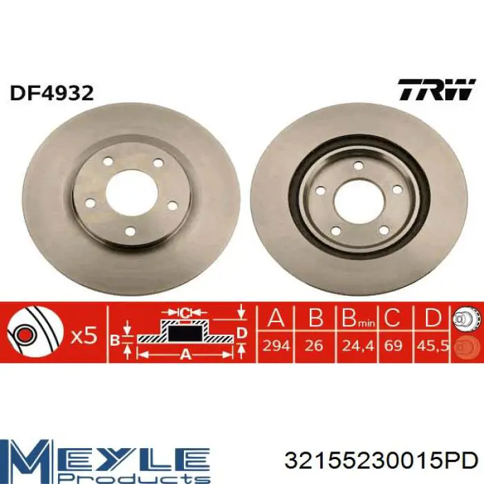 Купити 20795GLT5 Rotinger Ротор гальмівний