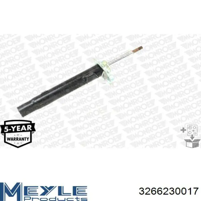Амортизатор передній, правий Meyle 3266230017 ціна, від 61.99 USD