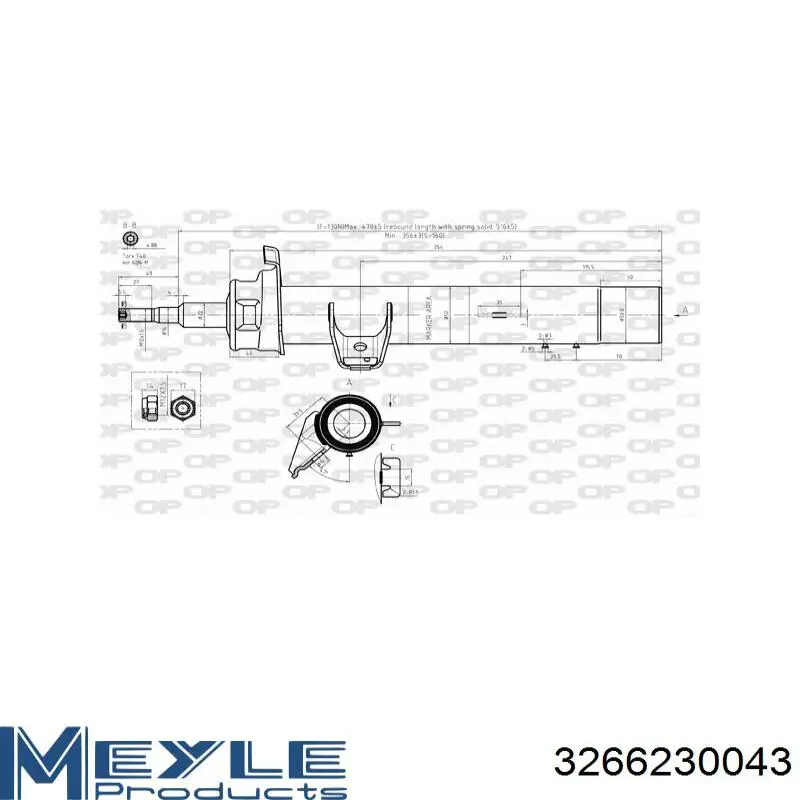Стійка передня права Maxgear 110455