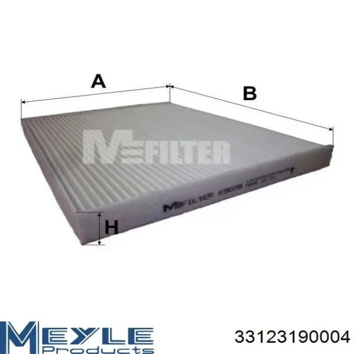 Фільтр салону 33123190004 Meyle
