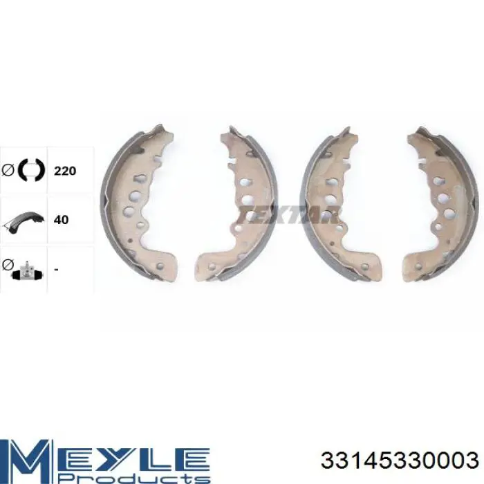 Колодки гальмові задні, барабанні BD0118 AMP/Paradowscy
