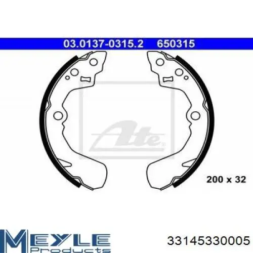 Колодки гальмові задні, барабанні Kampol K856 ціна, від 15.46 USD