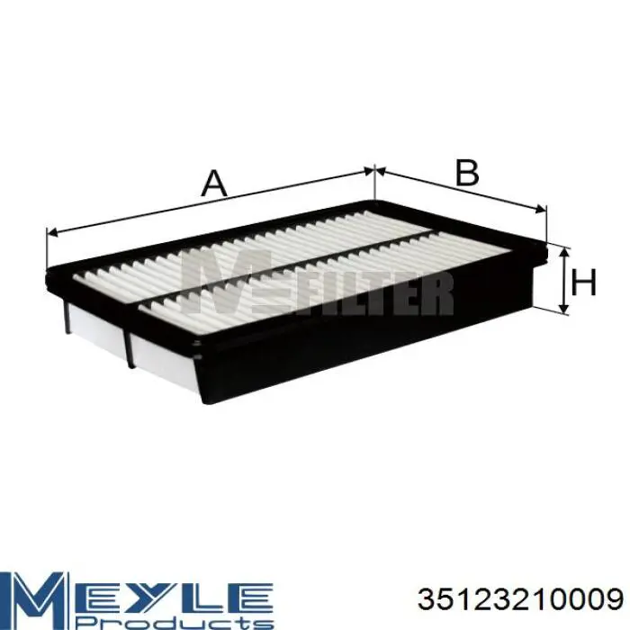 35123210009 Meyle Повітряний фільтр двигуна