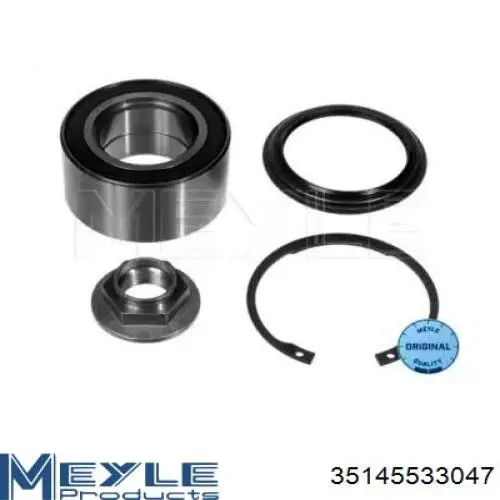 Комплект підшипник маточини передньої Meyle 35145533047 ціна, від 21.47 USD