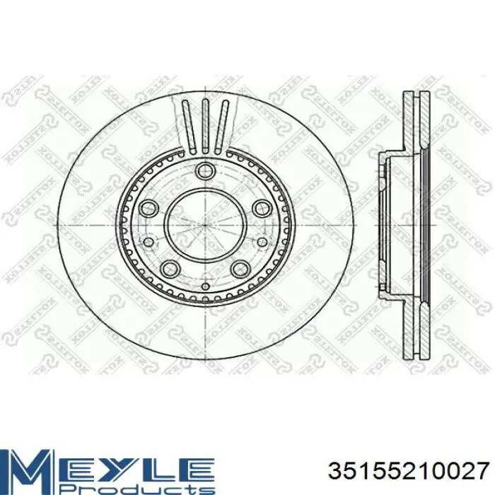 Гальмівні диски передні RN1195DSET Nibk