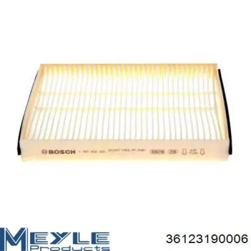 Фільтр повітряний обігрівача Meyle 36123190006 ціна, від 5.92 USD