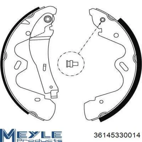Купити 069053200 Nissan/Infiniti Колодки гальмові задні, барабанні