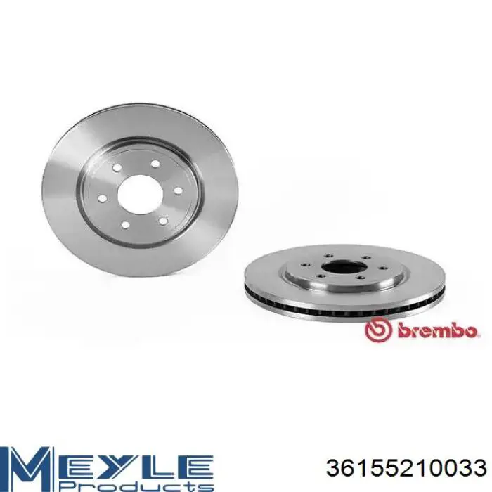Диск переднього гальма Meyle 36155210033 ціна, від 42.75 USD
