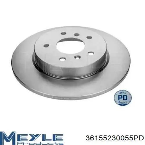 Купити 36155230055PD Meyle Диск заднього гальма
