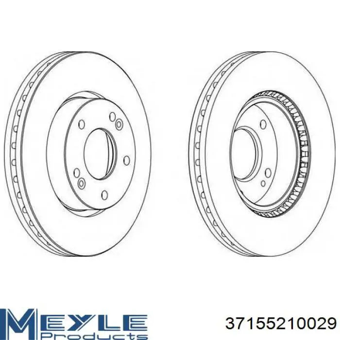 Купити 37155210029 Meyle Ротор гальмівний