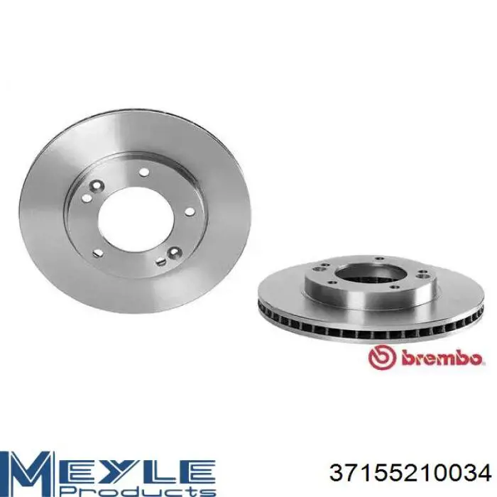 Диск переднього гальма Meyle 37155210034 ціна, від 46.81 USD