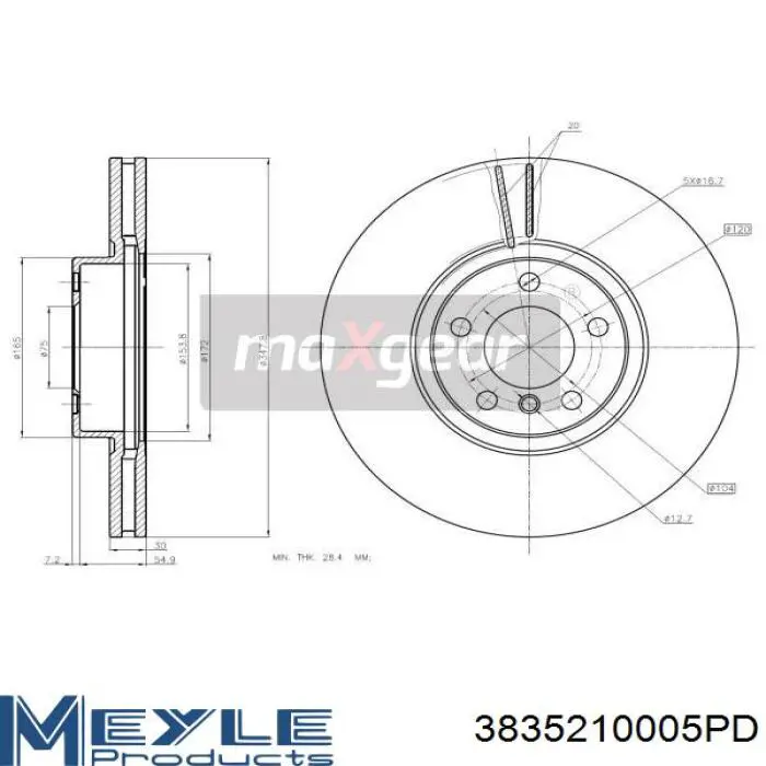 Купити 562520JC1 Jurid/Bendix Ротор гальмівний