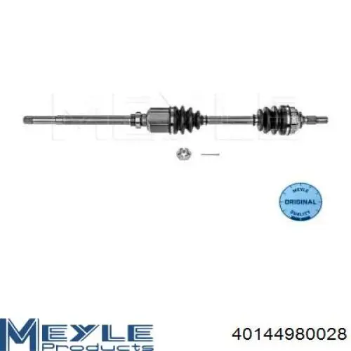 Піввісь (привід) передня, права 40144980028 Meyle