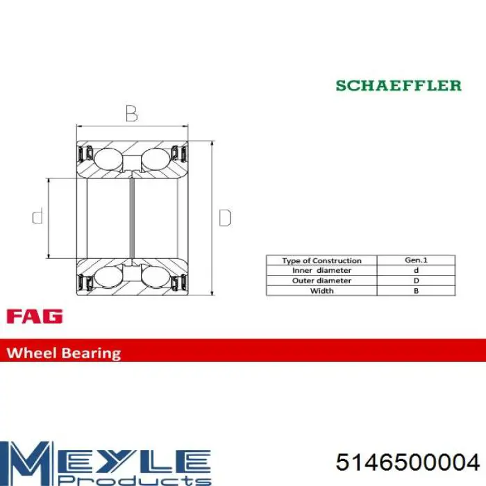 Підшипник ступиці 77438024 Pro-parts