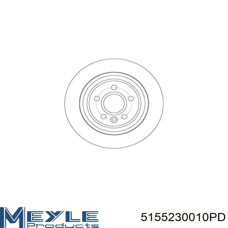 Задні дискові гальма Meyle 5155230010PD ціна, від 61.51 USD