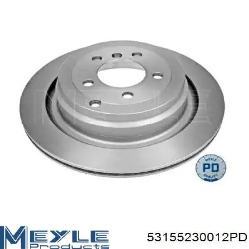 Купити 53155230012PD Meyle Диск заднього гальма