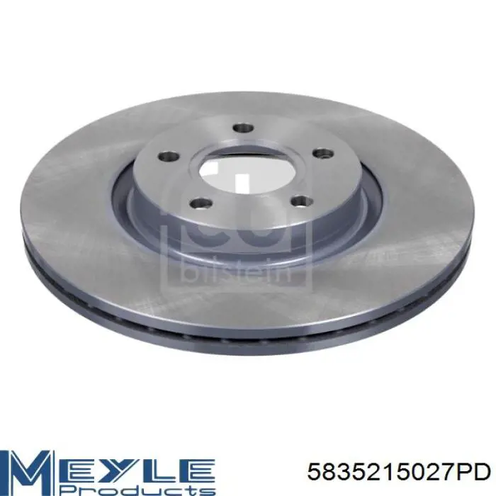 Диск переднього гальма Meyle 5835215027PD ціна, від 57.96 USD