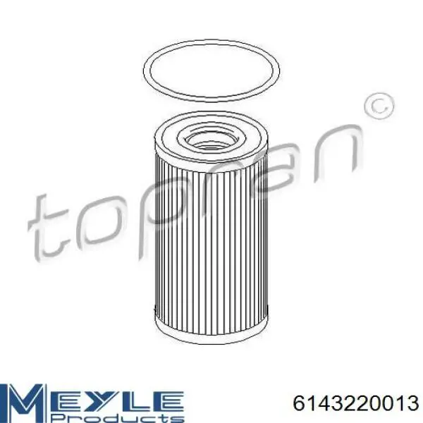 Масляний фільтр двигуна Meyle 6143220013 ціна, від 4.48 USD