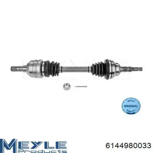 Привід передній лівий Meyle 6144980033 ціна, від 87.28 USD