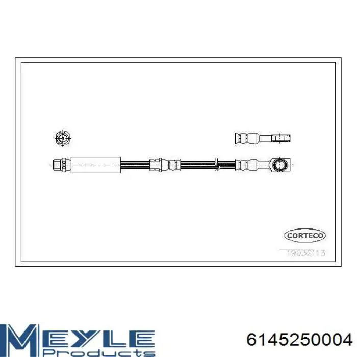 Шланг гальмівний передній Febi 45786 ціна, від 16.75 USD