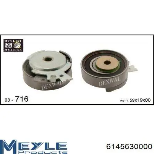 Ролик натяжителя ременя газорозподілу Meyle 6145630000 ціна, від 15.89 USD